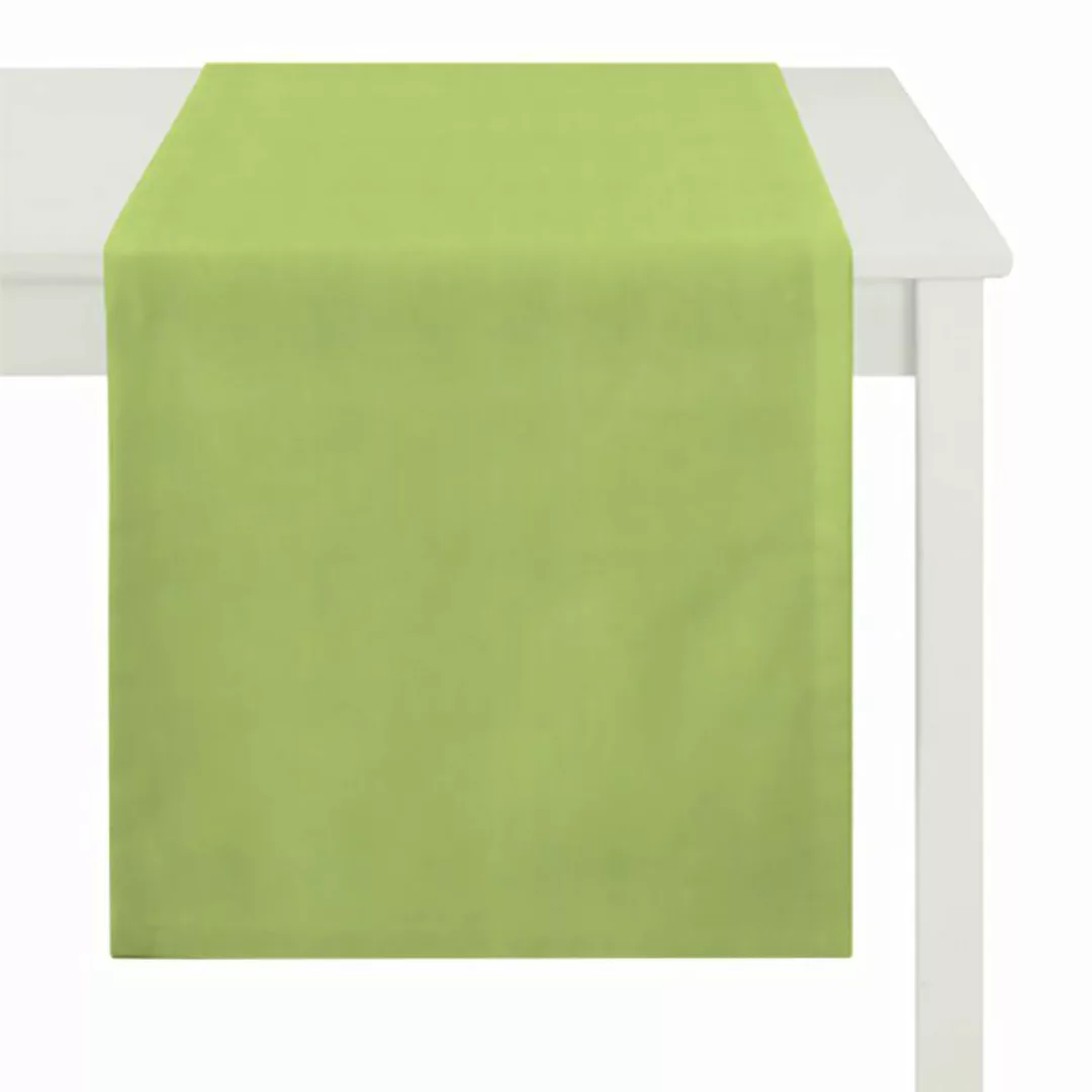 home24 Apelt Tischläufer Torino Grün Kunstfaser Modern 48x135 cm (BxT) günstig online kaufen