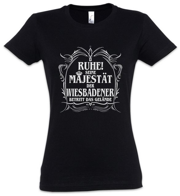 Urban Backwoods Print-Shirt Seine Majestät Der Wiebadener Damen T-Shirt Hes günstig online kaufen