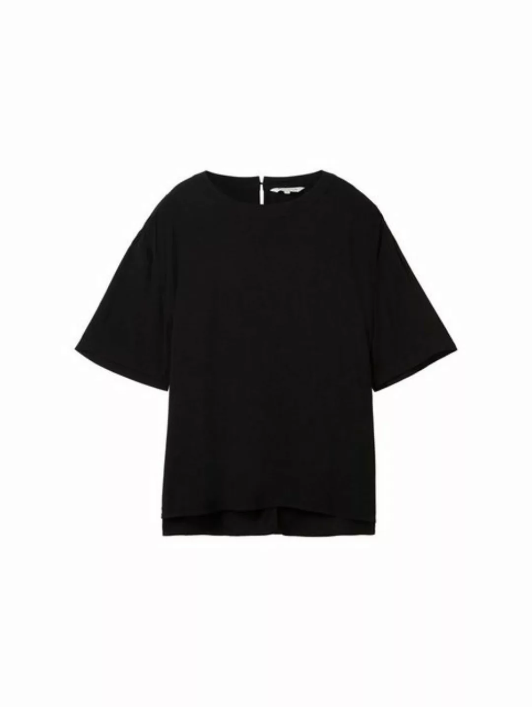 TOM TAILOR Blusenshirt easy shape blouse, deep black günstig online kaufen