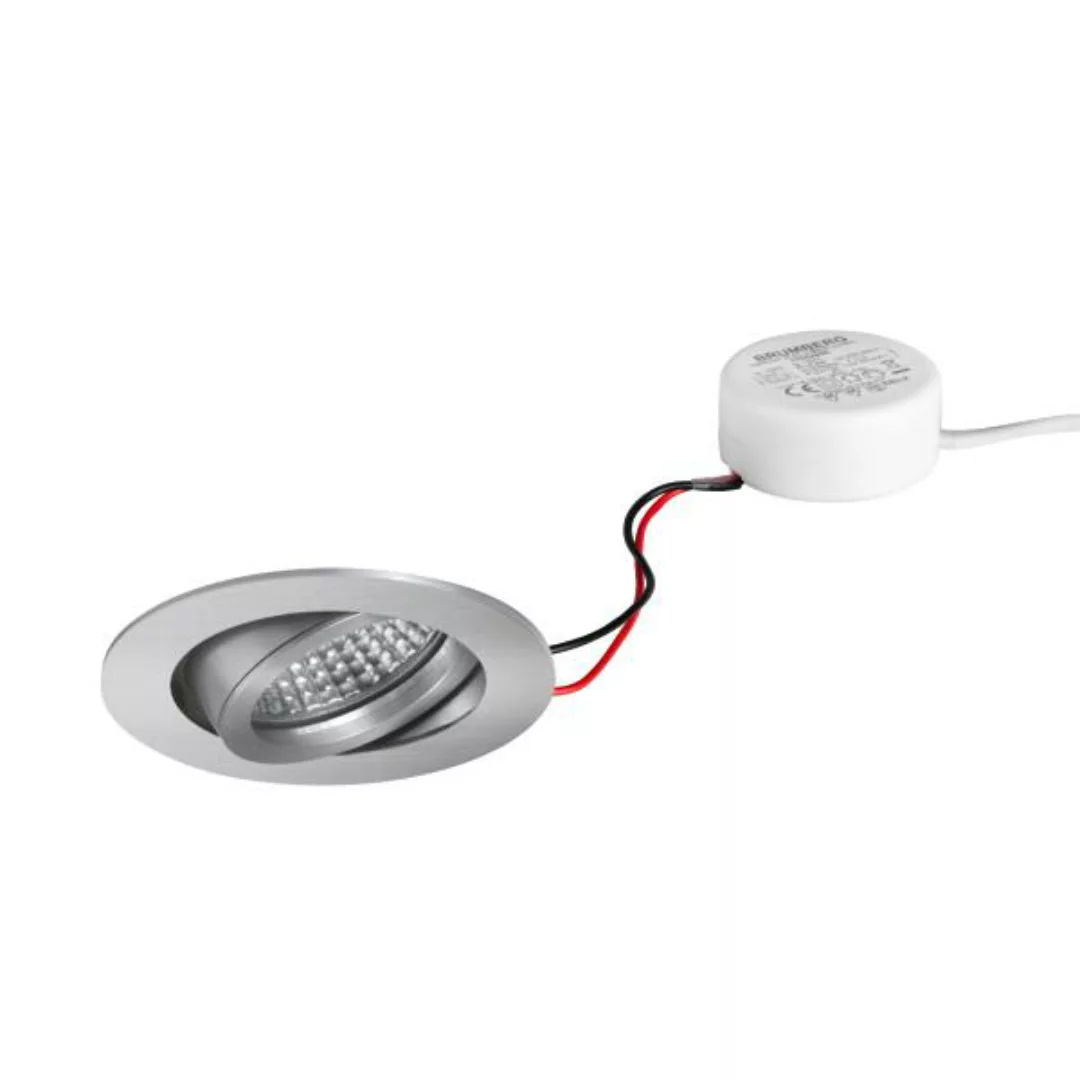 BRUMBERG LED-Einbauspot Tirrel-R, RC, Treiber rund, alu matt günstig online kaufen
