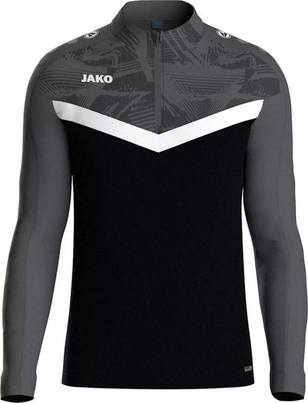 Jako Trainingspullover Ziptop Iconic weiß/soft grey/anthra light günstig online kaufen