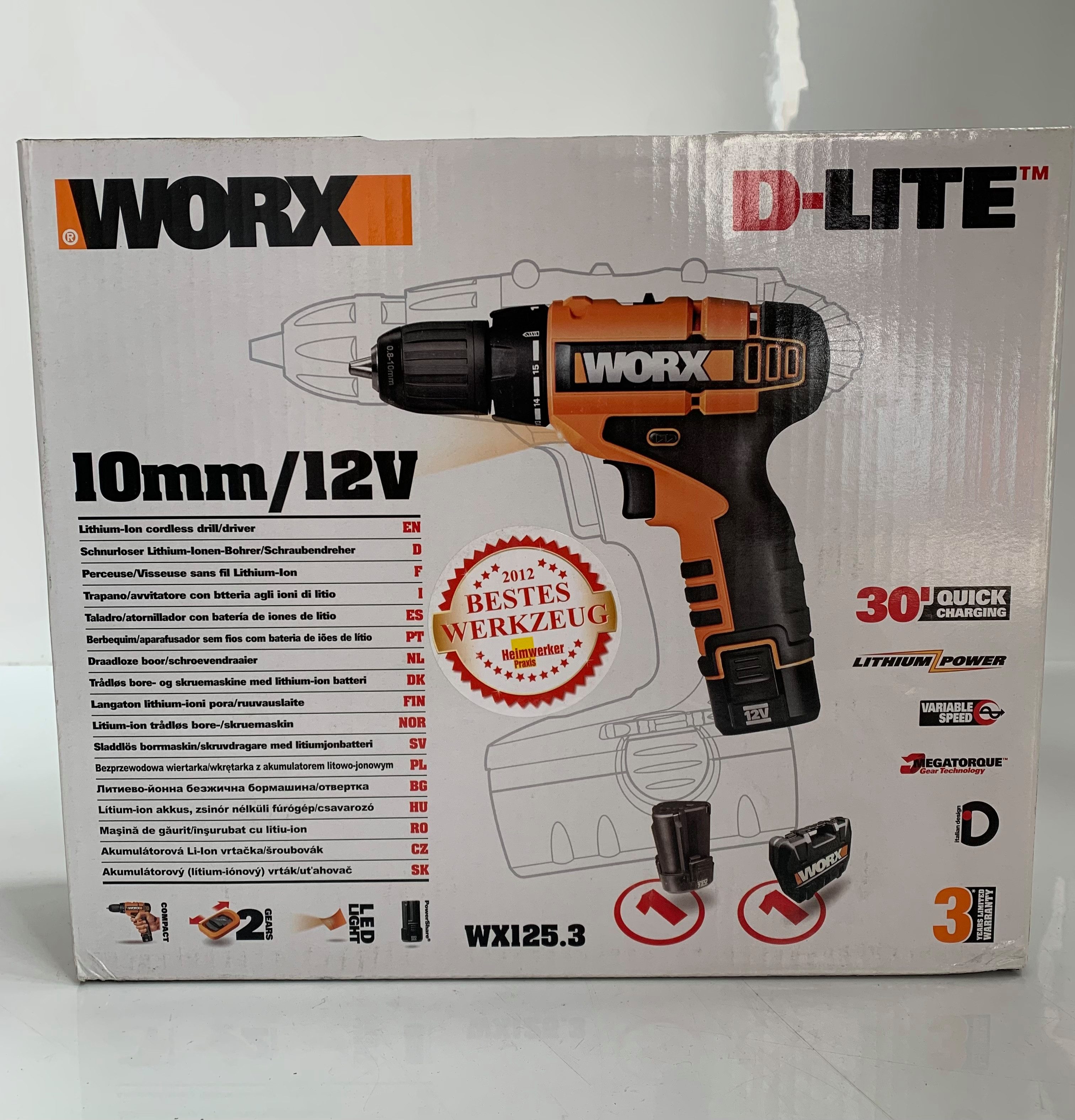 Worx Akku-Bohrschrauber Worx Akku-Bohrschrauber WX125.3 12 günstig online kaufen