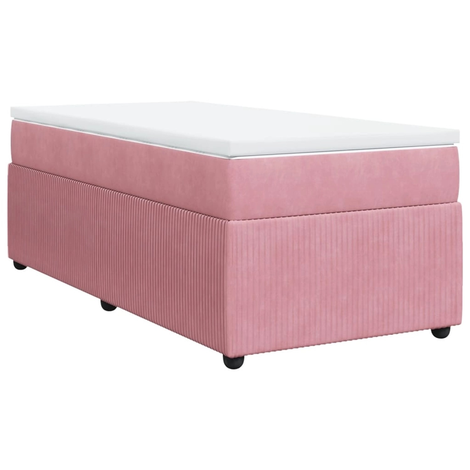 vidaXL Boxspringbett mit Matratze Rosa 80x200 cm Samt2103979 günstig online kaufen