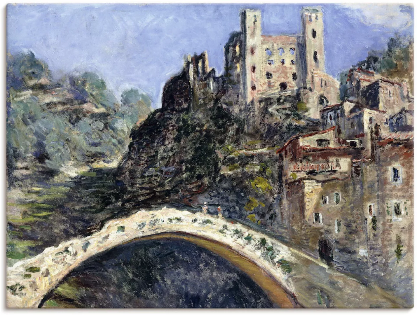 Artland Leinwandbild "Dolceacqua. 1884", Italien, (1 St.), auf Keilrahmen g günstig online kaufen