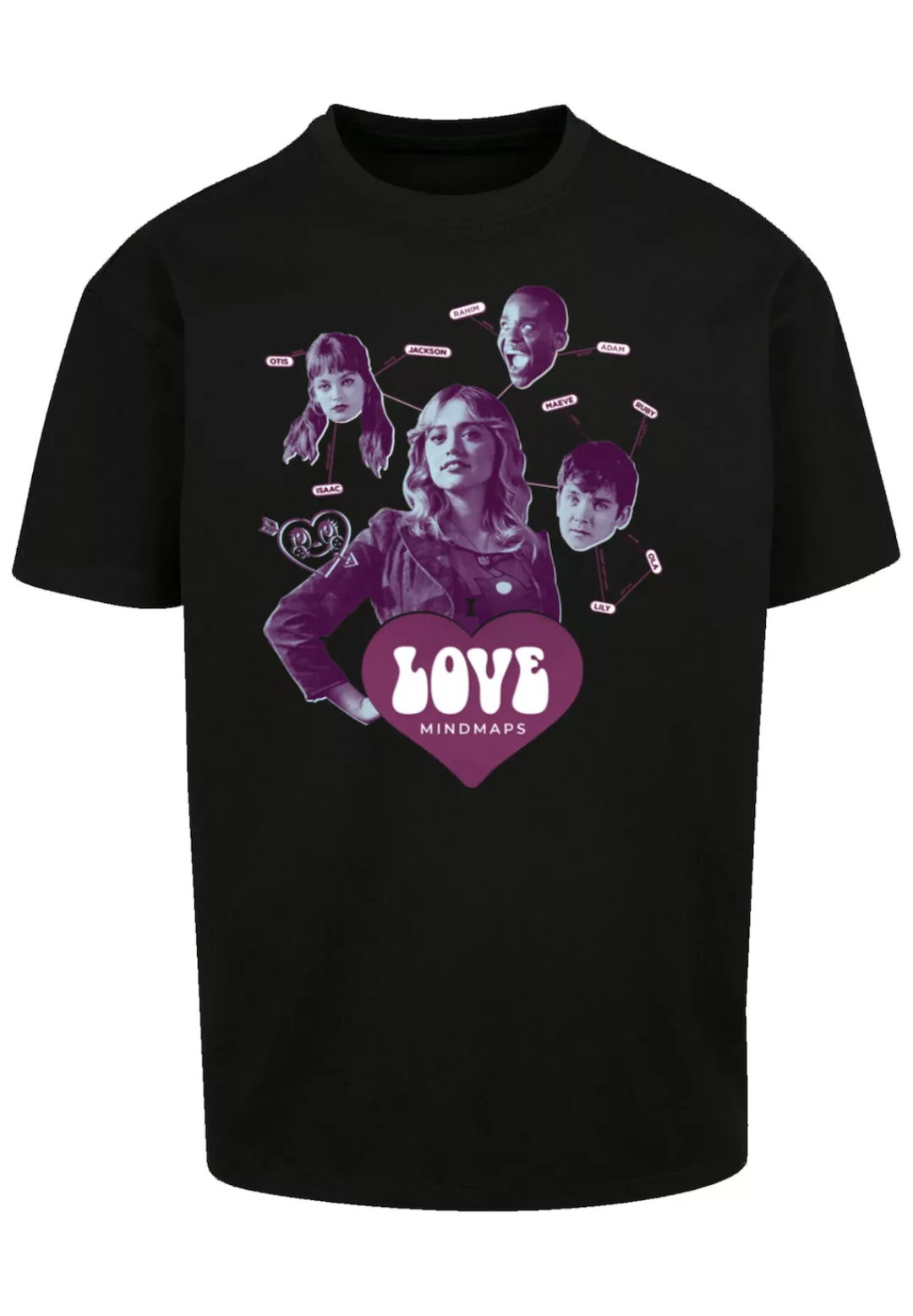 F4NT4STIC T-Shirt "Sex Education Love Mindmaps", Premium Qualität günstig online kaufen