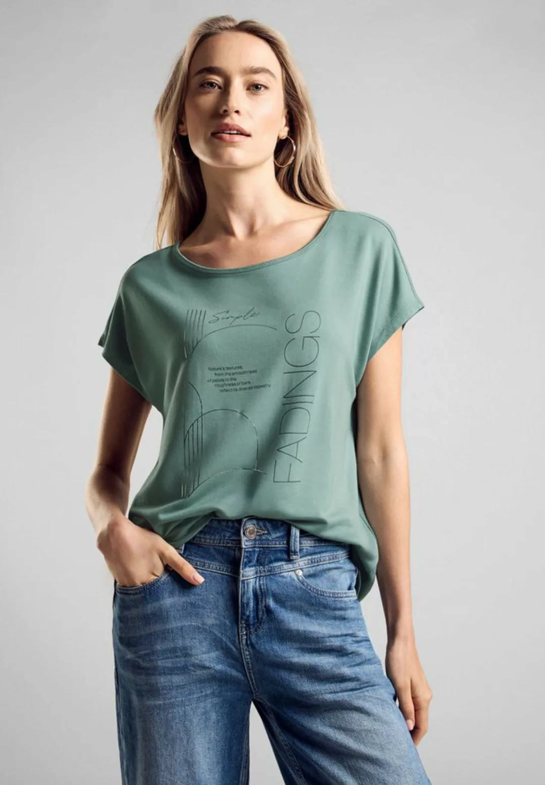 STREET ONE Shirttop mit Frontprint günstig online kaufen