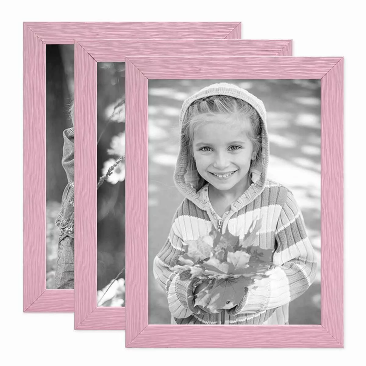 PHOTOLINI Bilderrahmen 3er Set Massivholz-Rahmen - günstig online kaufen