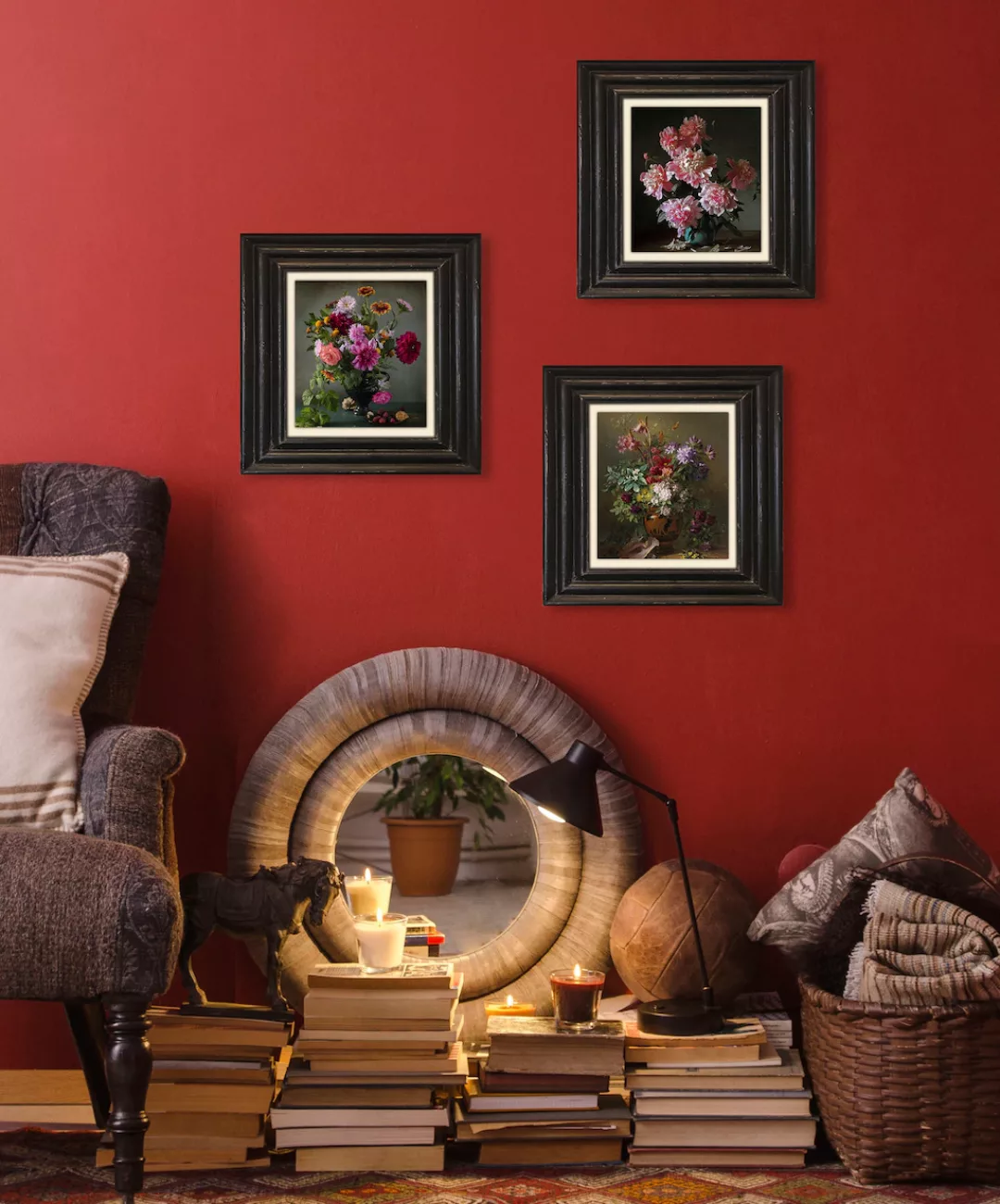 queence Leinwandbild "Blumen", Wandbild, Bild, Wanddeko günstig online kaufen