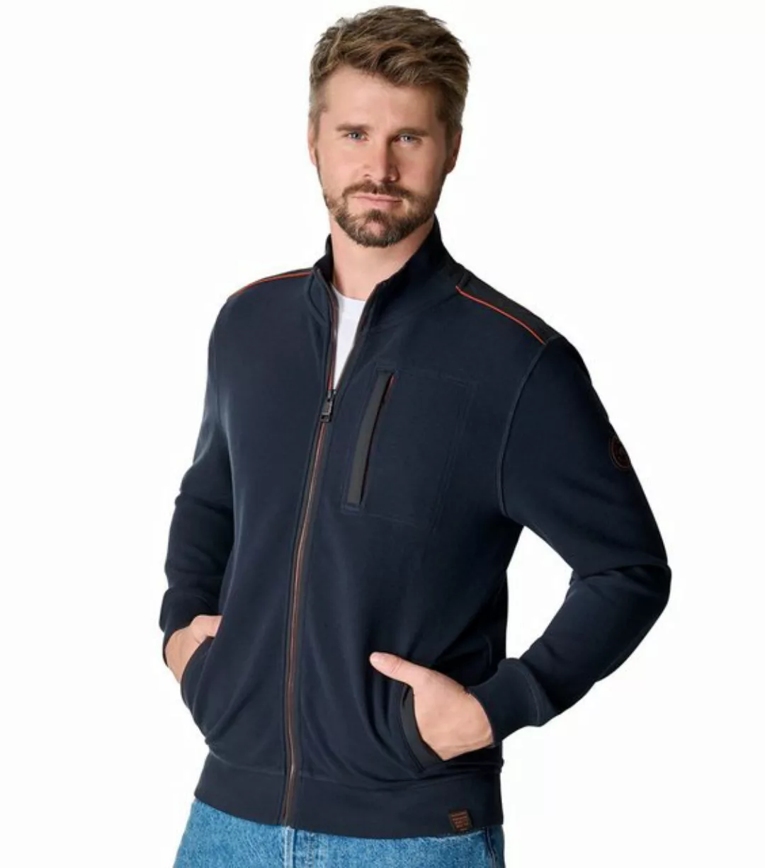 CASAMODA Sweatjacke "CASAMODA Sweatjacke uni" günstig online kaufen