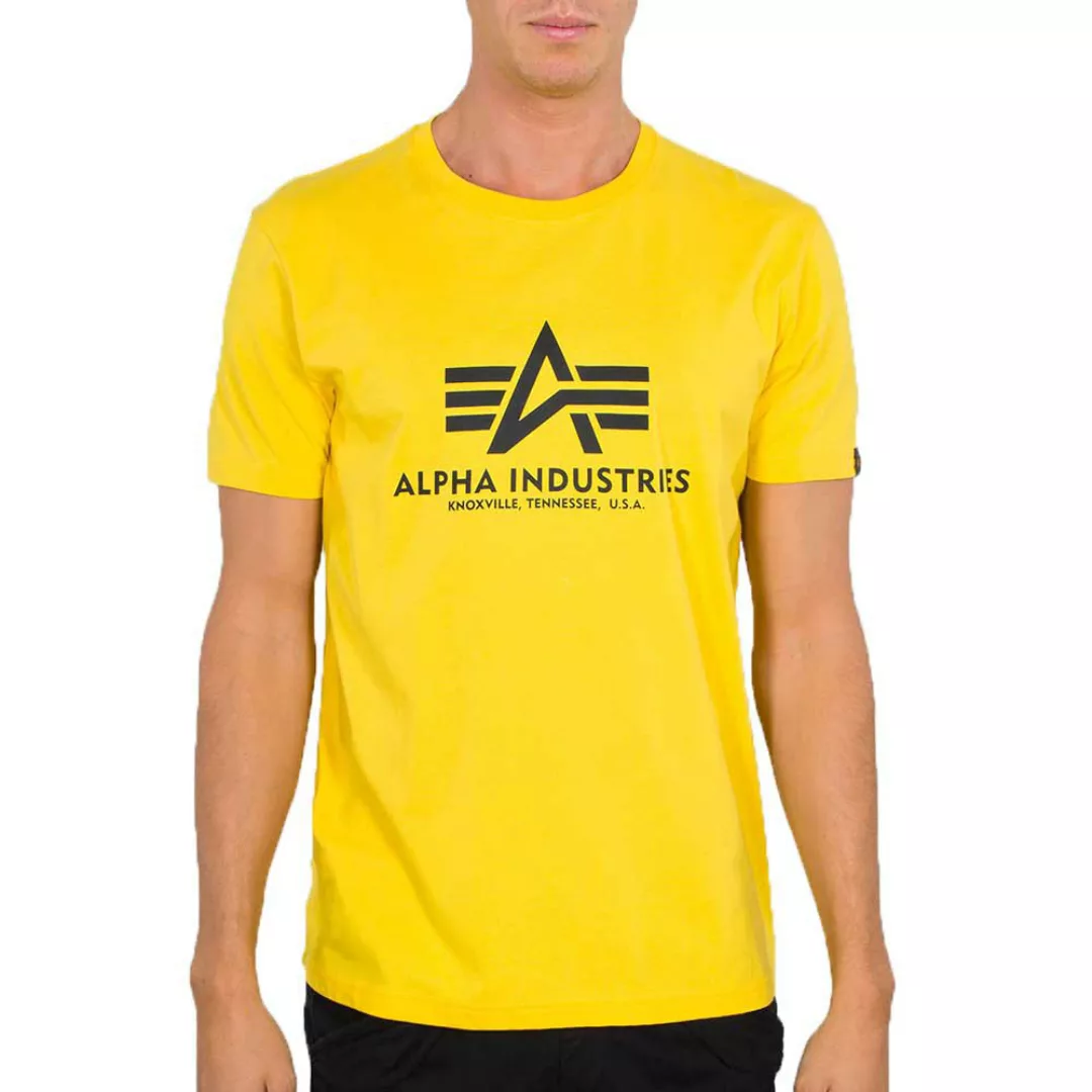 Alpha Industries Basic Kurzärmeliges T-shirt 3XL Empire Yellow günstig online kaufen