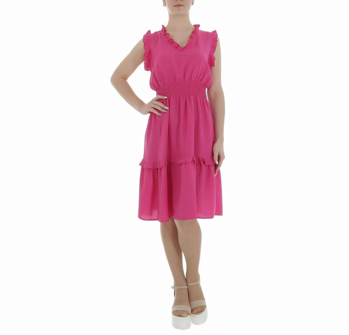 Ital-Design Sommerkleid Damen Freizeit Stufenkleid (85941326) Rüschen Somme günstig online kaufen