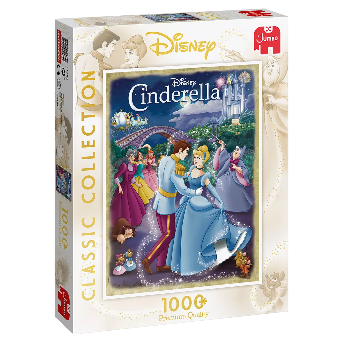 Jumbo Spiele 19485 - Disney Classic Collection Cinderella - 1000 Teile Puzz günstig online kaufen
