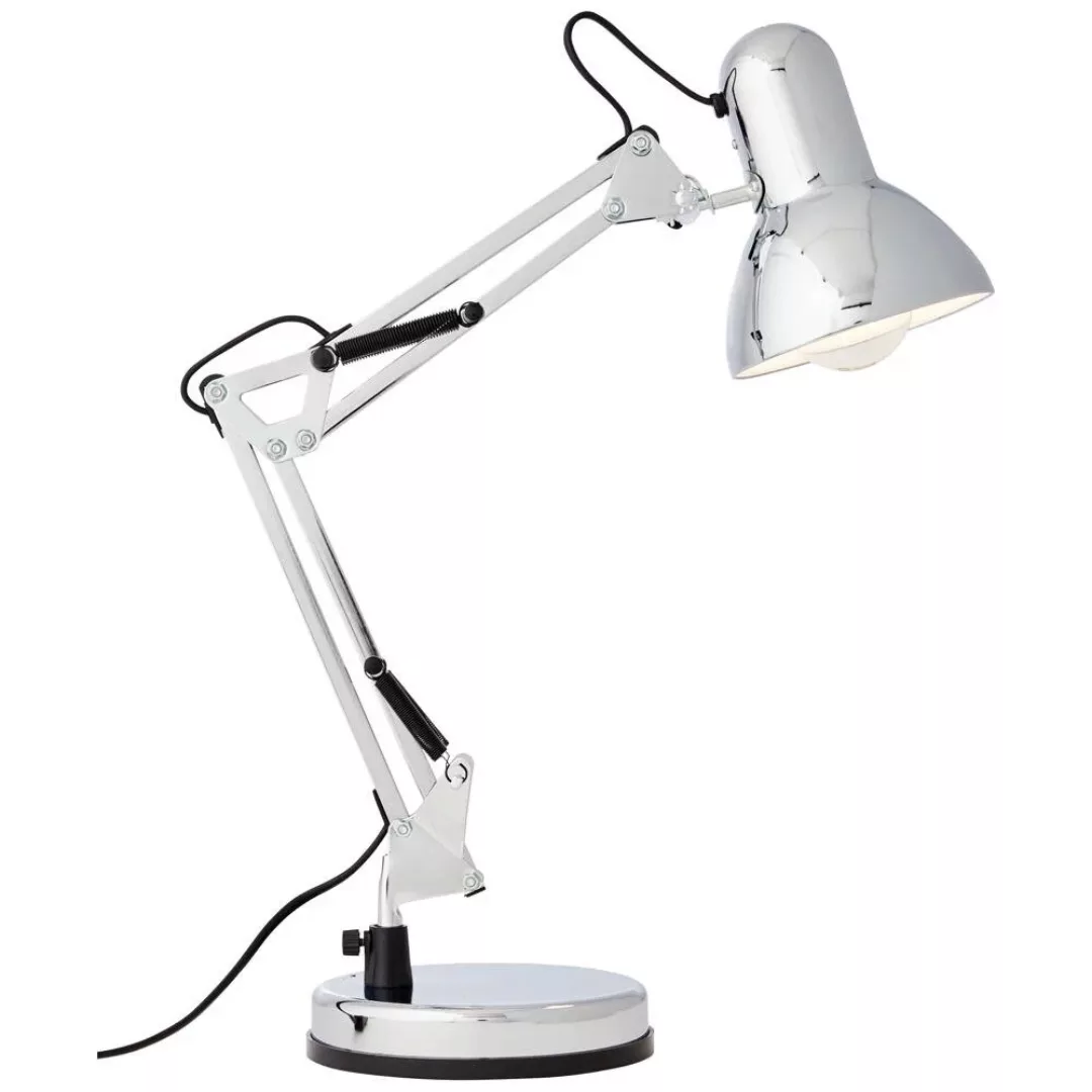 Schreibtischlampe Henry, chrom, Höhe 50 cm, verstellbar günstig online kaufen