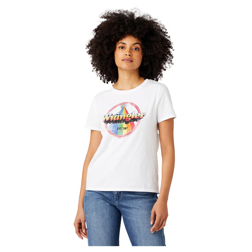 Wrangler Regular Kurzärmeliges T-shirt S White günstig online kaufen