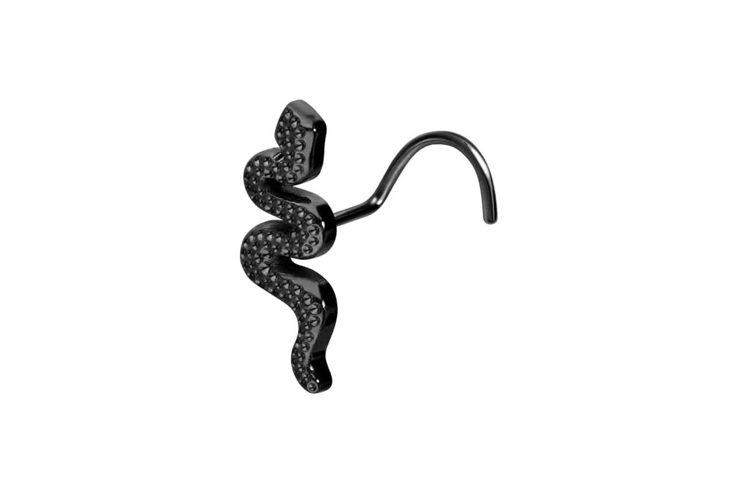 PIERCINGLINE Nasenpiercing Titan Nasenstecker Spirale SCHLANGE günstig online kaufen