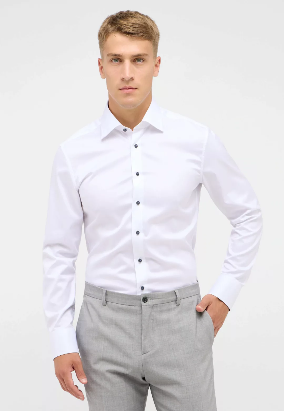 Eterna Langarmhemd "SLIM FIT", NON IRON (bügelfrei) günstig online kaufen