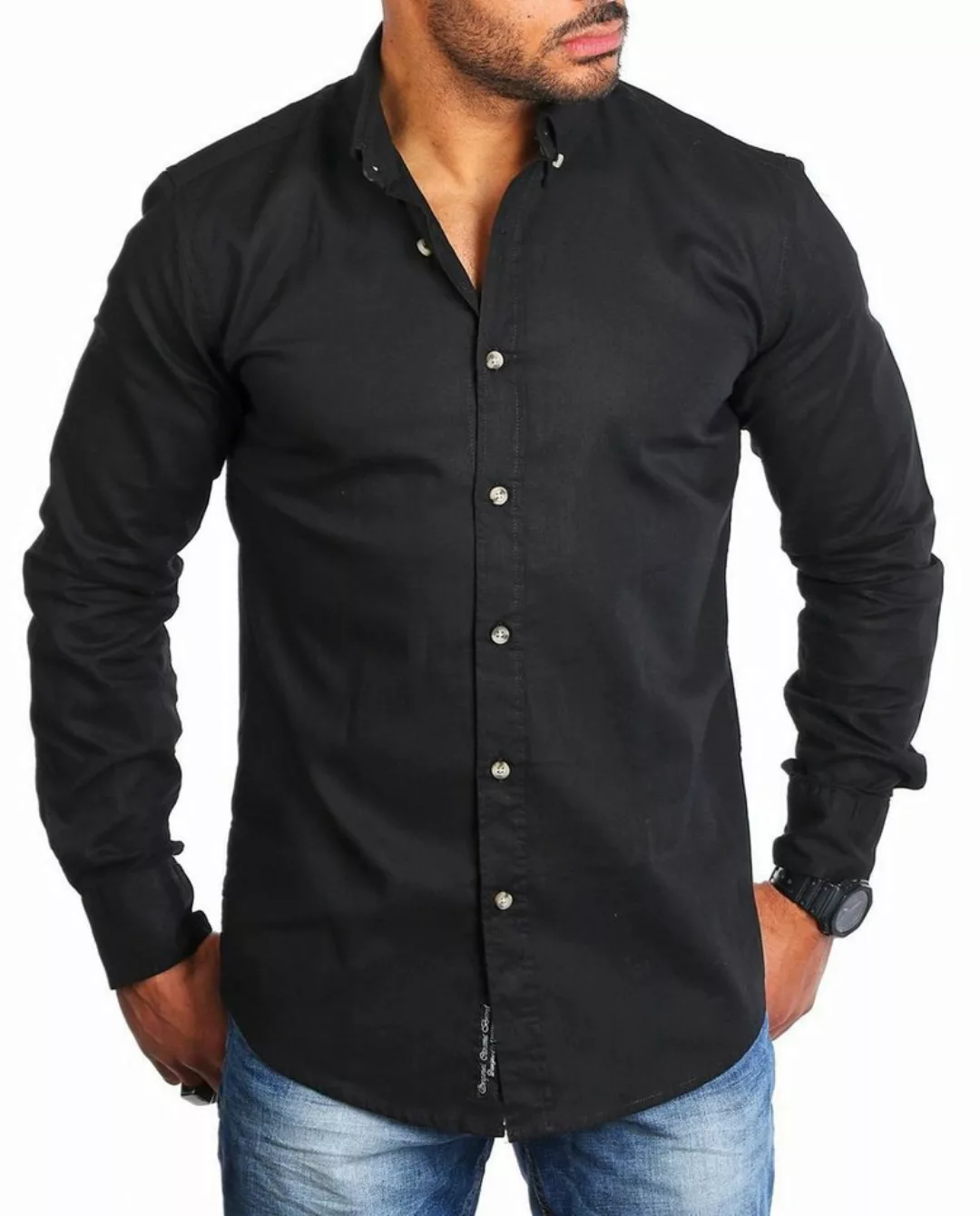 CARISMA Langarmhemd Herren Leinen Baumwoll Mix Casual Hemd 8529 Regular But günstig online kaufen