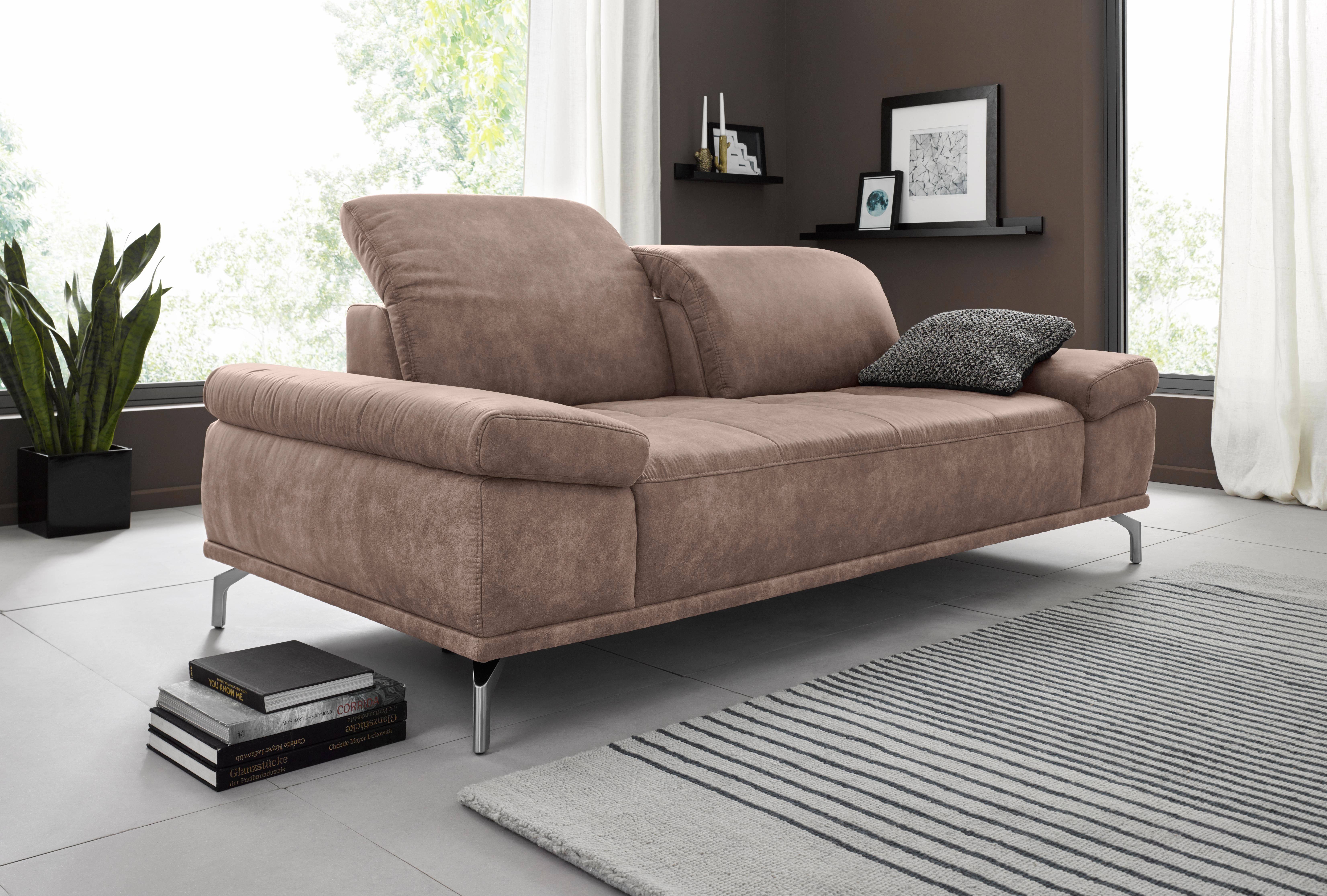 Places of Style 3-Sitzer "Caluna", mit Sitztiefen- und Kopfteilverstellung günstig online kaufen