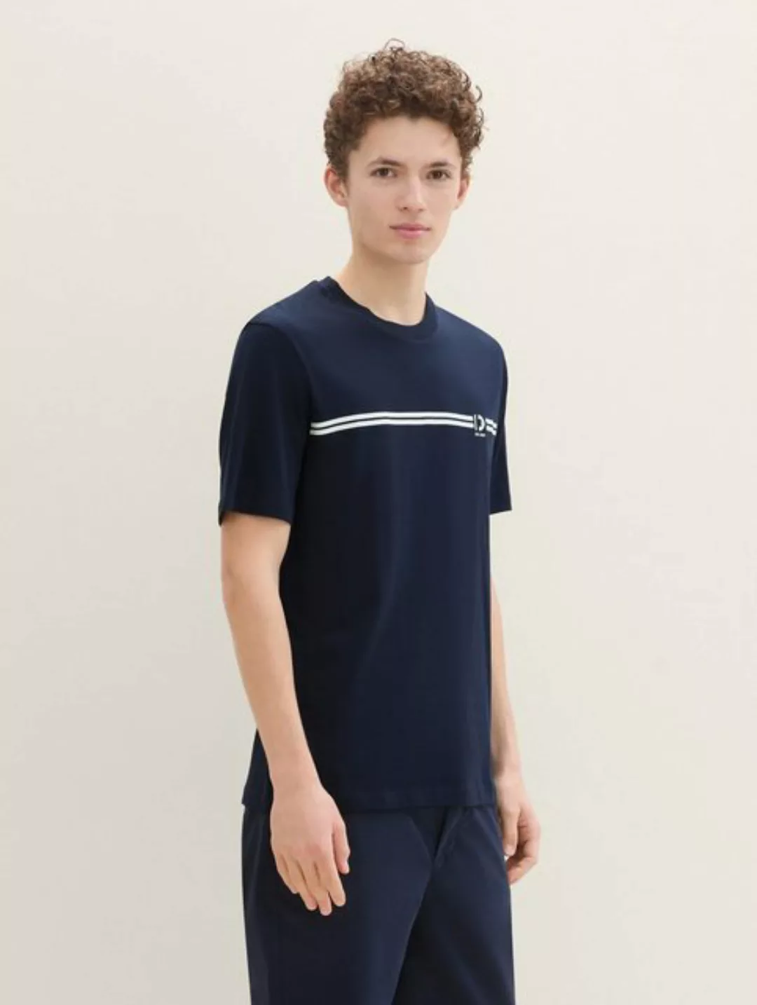 TOM TAILOR Denim T-Shirt T-Shirt mit Logo Print günstig online kaufen