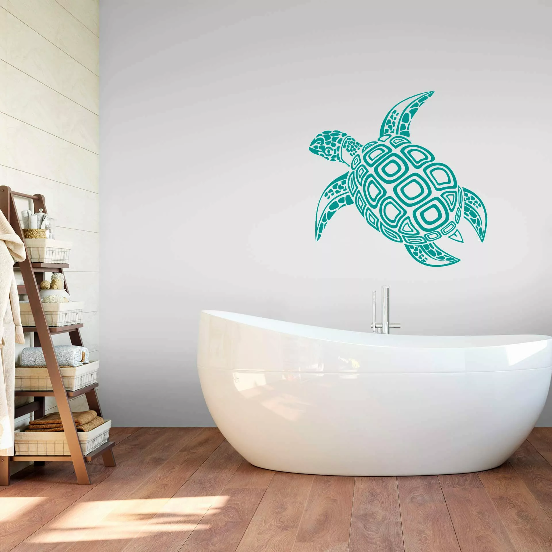 Wall-Art Wandtattoo "Badezimmer Schildkröte", selbstklebend, entfernbar günstig online kaufen