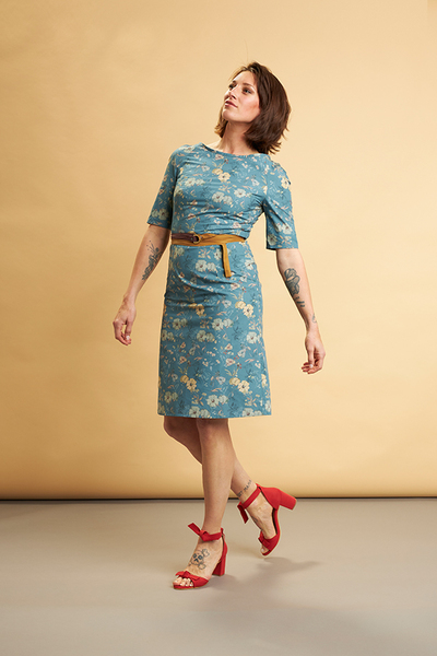 Damen Kleid Aus Bio-baumwolle "Pompei" Mit Muster günstig online kaufen