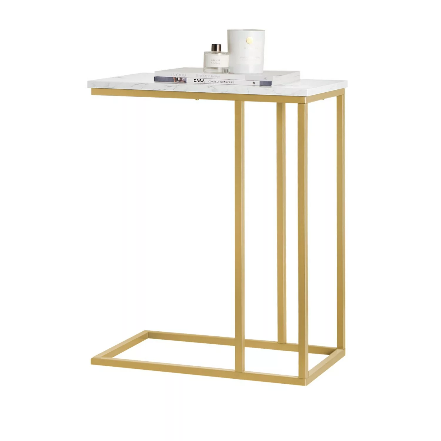 SoBuy® Beistelltisch C-Form Sofatisch Kaffeetisch Pflegetisch Betttisch Lap günstig online kaufen