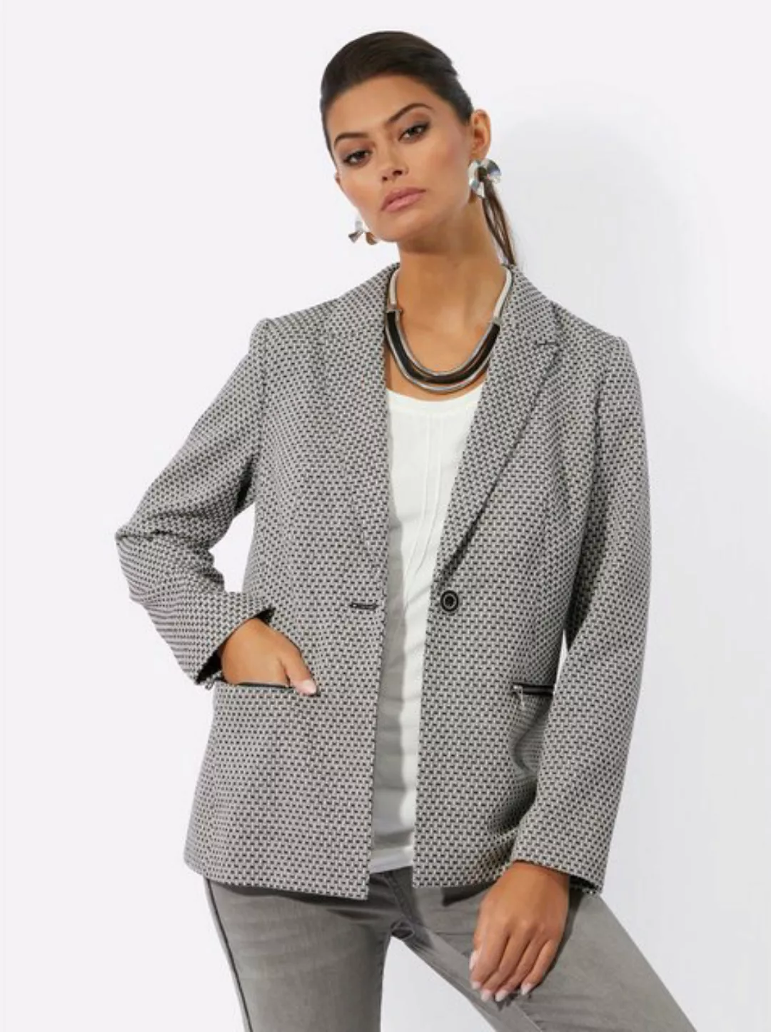 creation L Blusenblazer Jacquardblazer günstig online kaufen