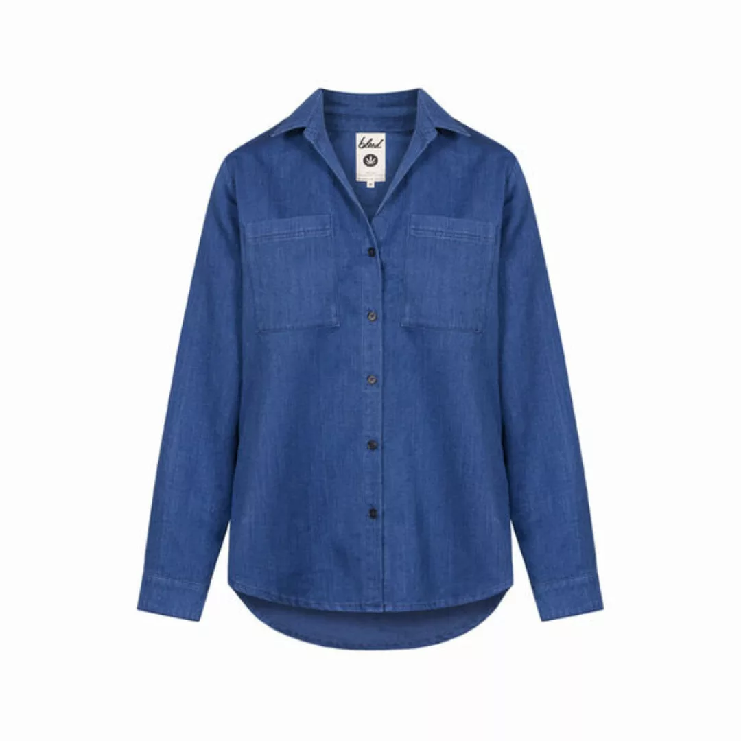 New Worker Hanf Hemd Damen Blau günstig online kaufen