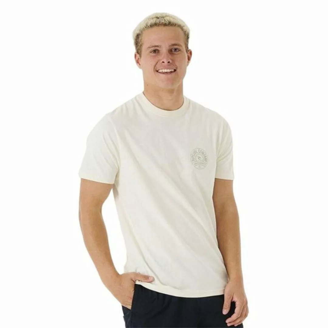 Rip Curl T-Shirt Herren Kurzarm-T-Shirt Rip Curl Stapler Weiß günstig online kaufen