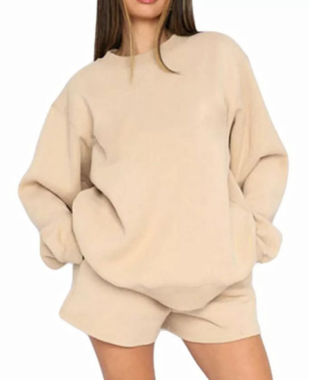 ZWY Anzug Sweatshirt für Damen, Rundhals-Sweatsuits, Lounge Set-Trainingsan günstig online kaufen