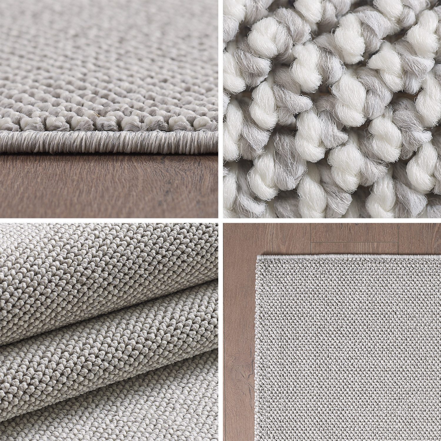 Carpettex Schlingenteppich Unicolor, Rechteckig, Höhe: 7 günstig online kaufen