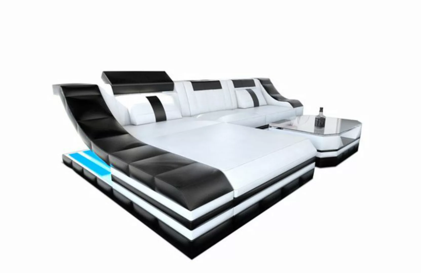 Sofa Dreams Ecksofa Ledercouch Sofa Leder Turino L Form Ledersofa, Couch, m günstig online kaufen