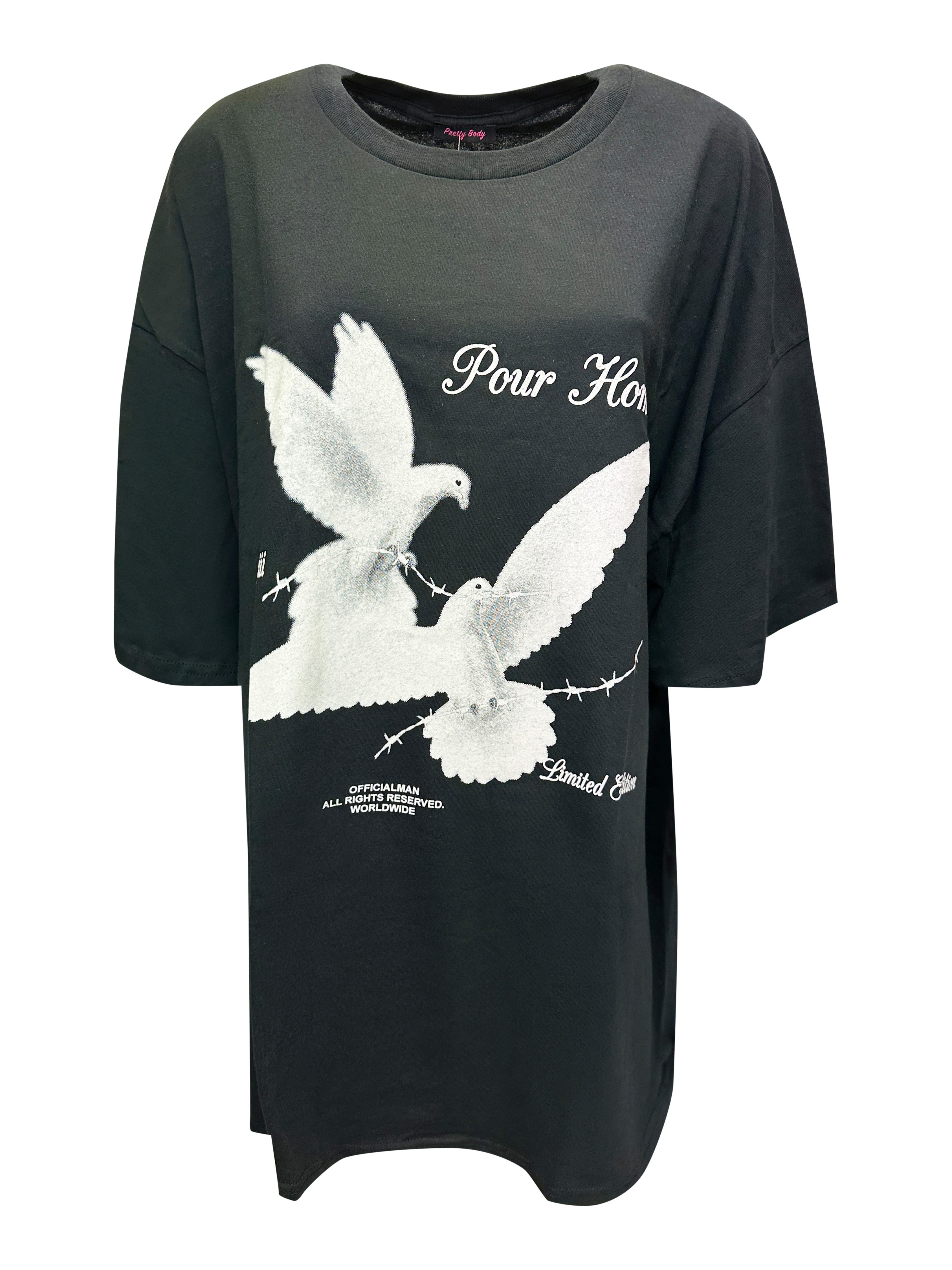 Worldclassca T-Shirt Worldclassca Oversized Print Weiße günstig online kaufen