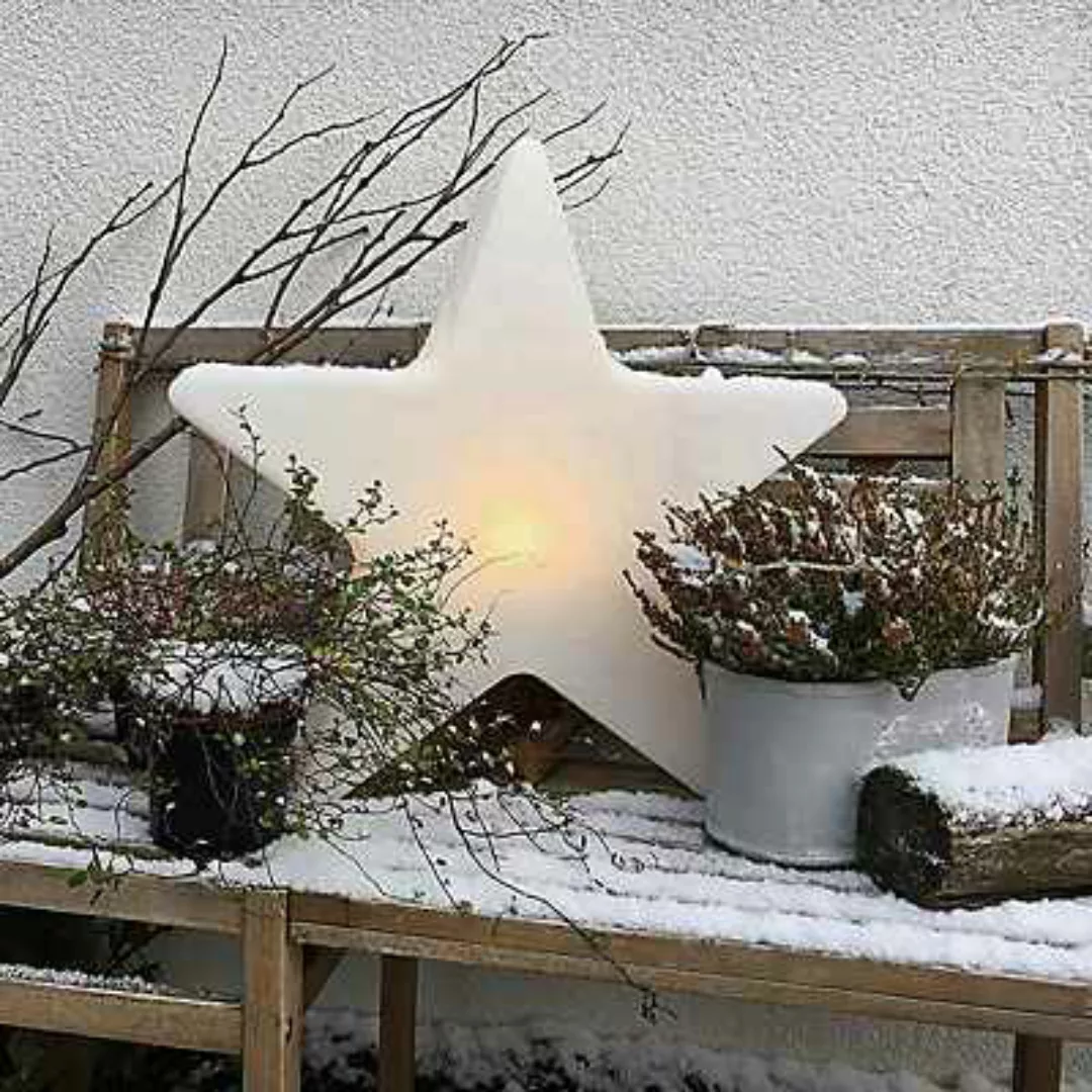 8 seasons design Shining Star 'Merry Christmas' Gartenleuchte weiß günstig online kaufen