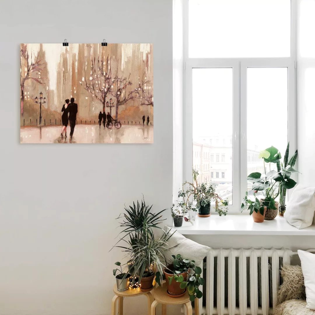 Artland Wandbild "Ein Abend in der Natur", Paar, (1 St.), als Leinwandbild, günstig online kaufen