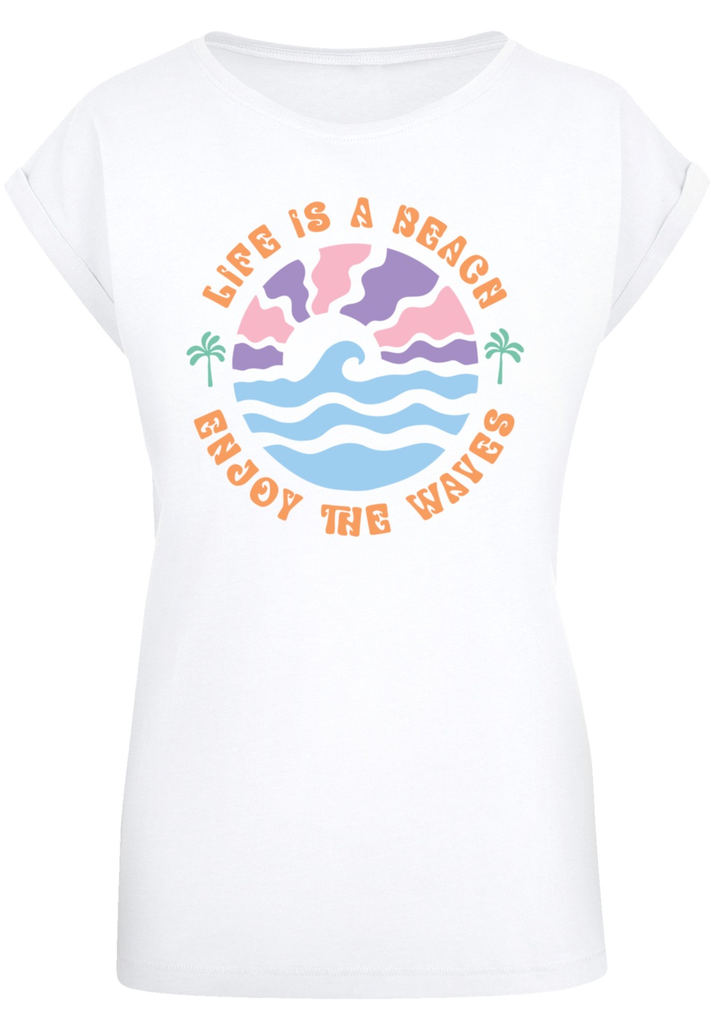 F4NT4STIC T-Shirt "Life Is A Beach Enjoy The Waves", Premium Qualität günstig online kaufen