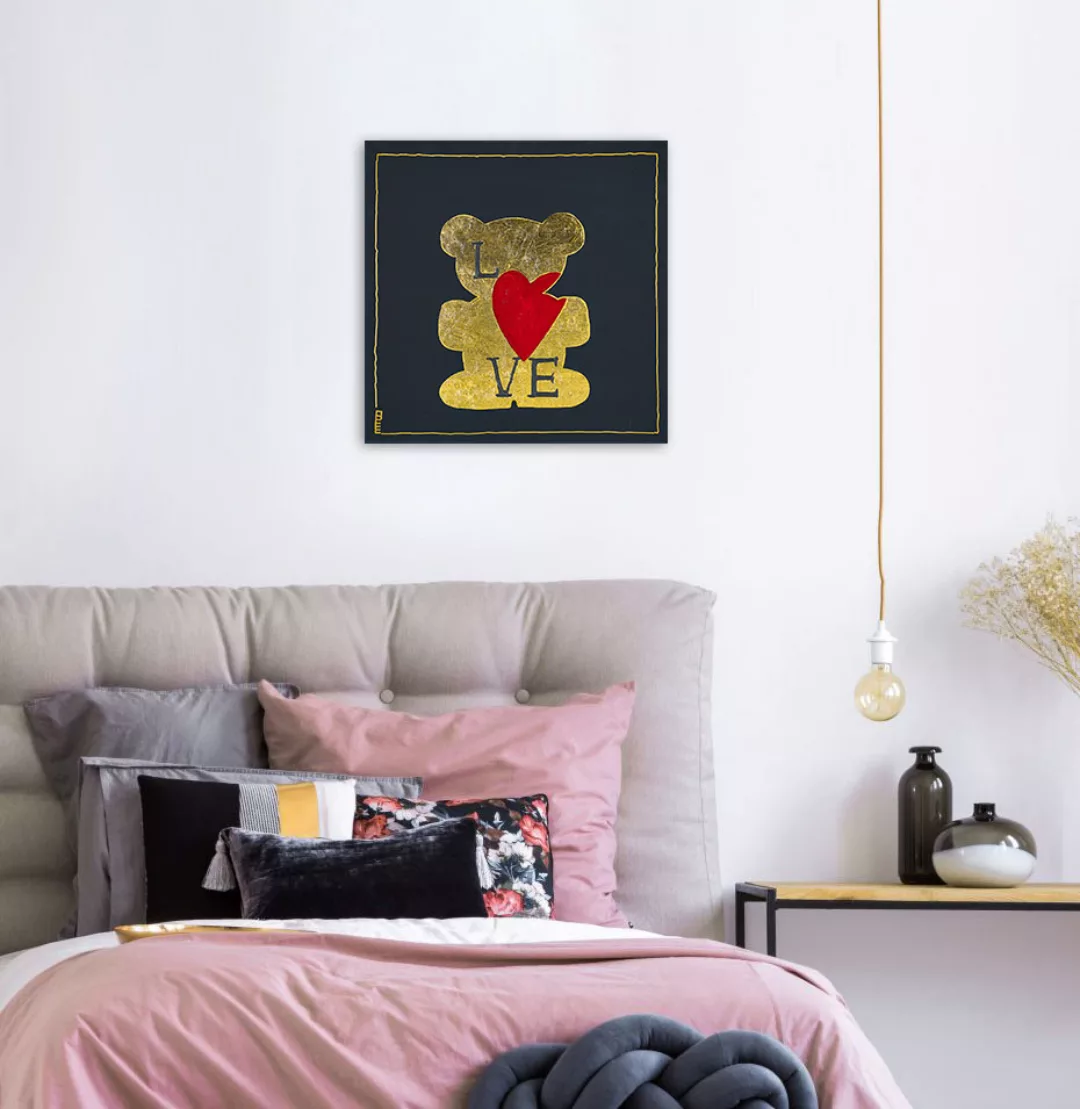 queence Leinwandbild "Bears Love", Bär, (1 St.) günstig online kaufen