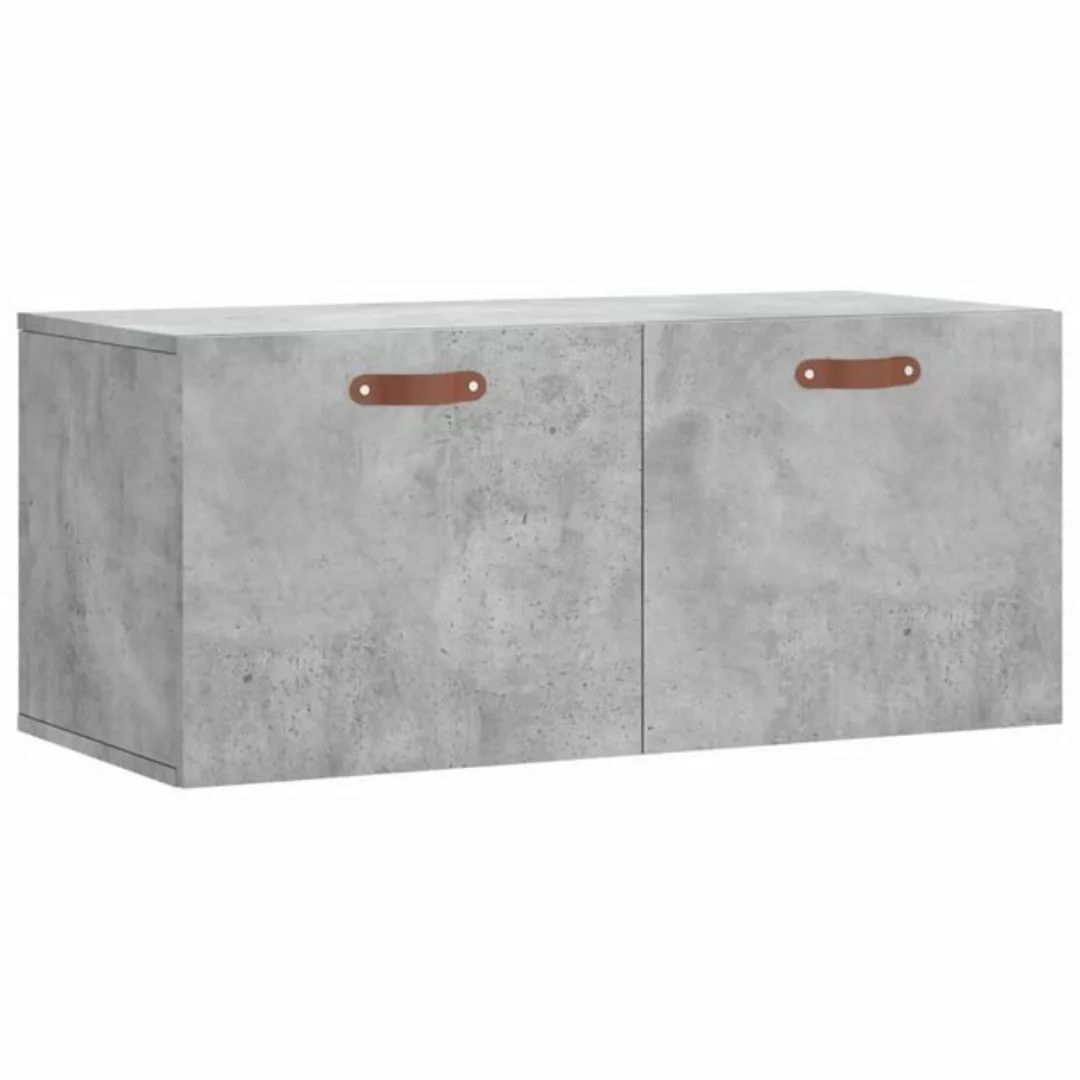 vidaXL Hängeschrank Wandschrank Betongrau 80x36,5x35 cm Holzwerkstoff (1-St günstig online kaufen