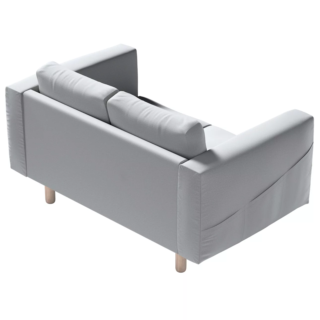 Bezug für Norsborg 2-Sitzer Sofa, dunklegrau, Norsborg 2-Sitzer Sofabezug, günstig online kaufen