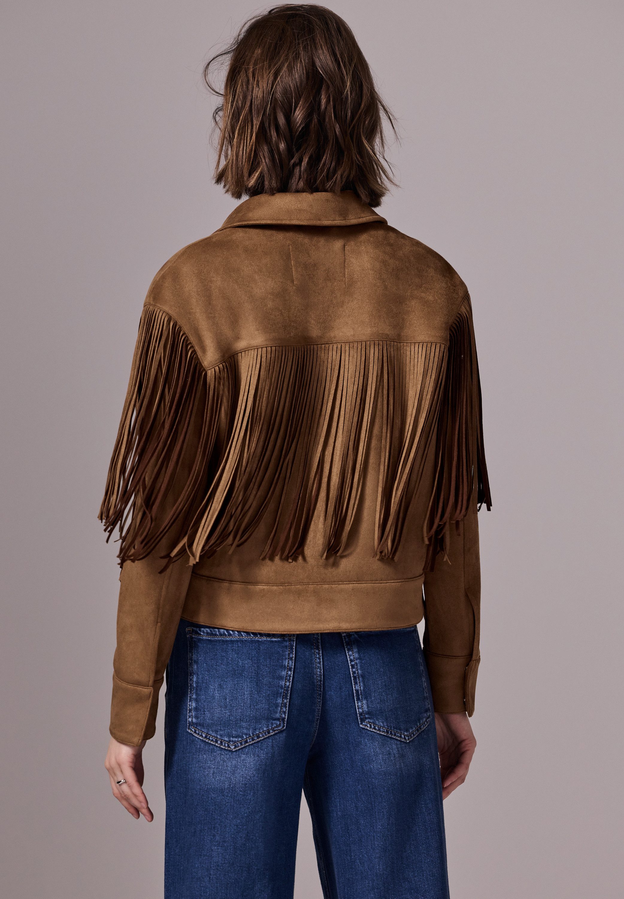 STREET ONE STUDIO Lederimitatjacke, ohne Kapuze, mit Kragen günstig online kaufen