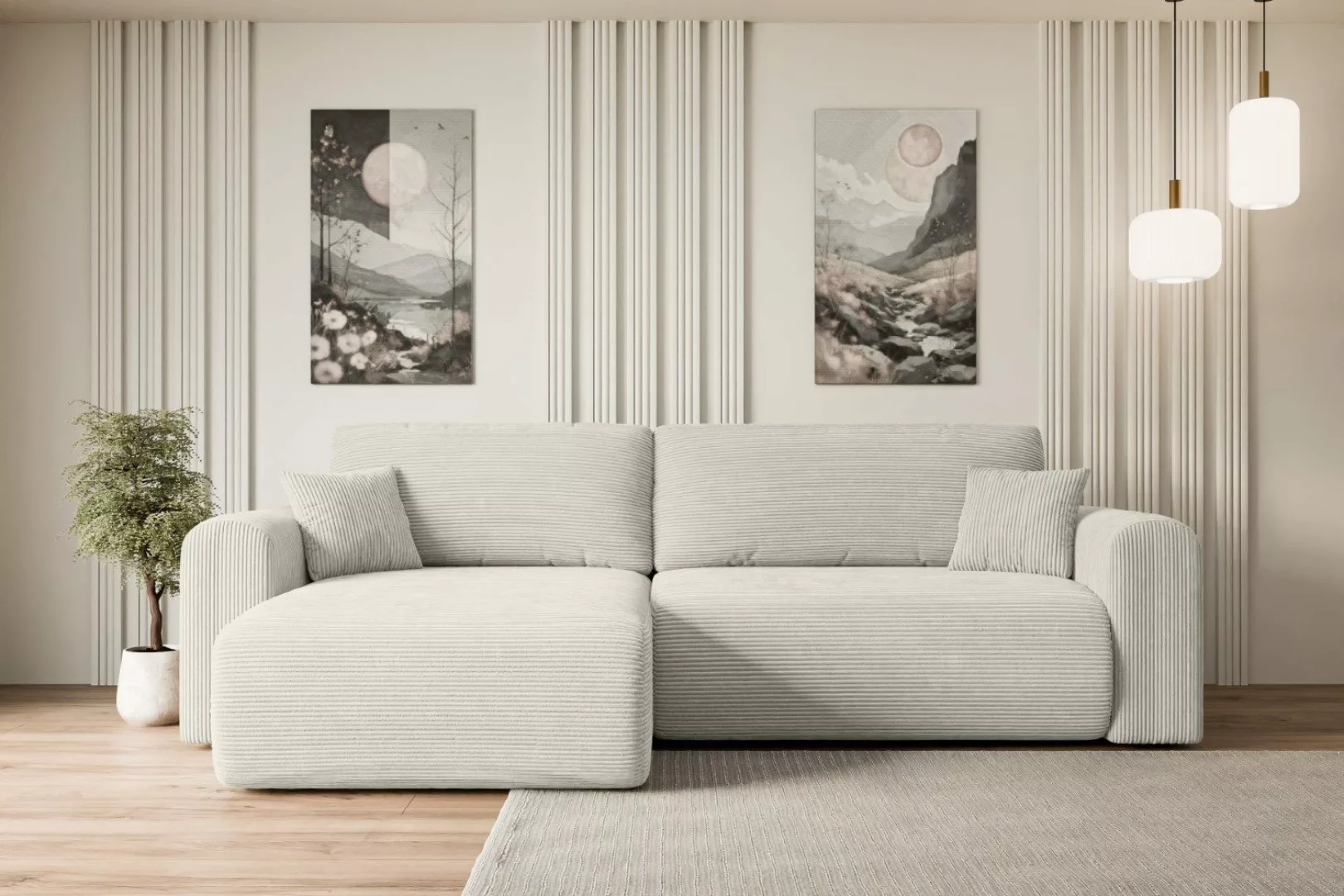ALTDECOR Ecksofa ORRO-L, Couch mit Schlaffunktion, günstig online kaufen