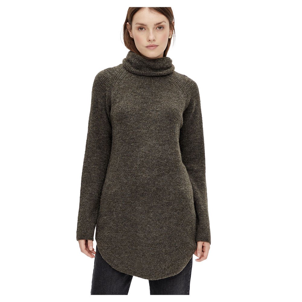 Pieces Ellen Langer Rollkragenpullover M Black Olive günstig online kaufen