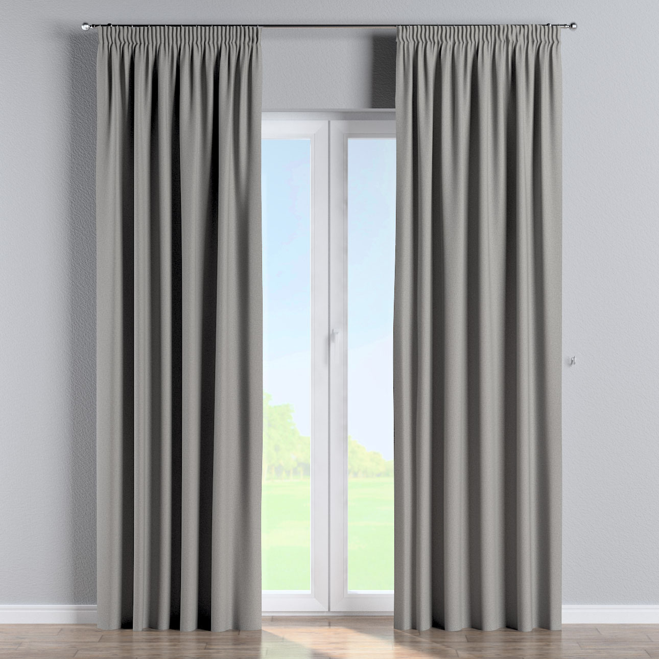 Vorhang mit Kräuselband, grau, Blackout Soft (269-22) günstig online kaufen