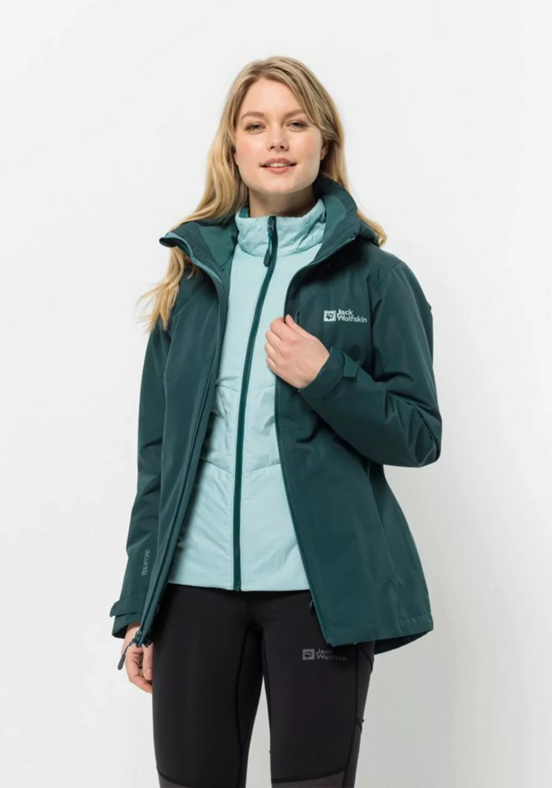 Jack Wolfskin 3-in-1-Funktionsjacke "BERGLAND 3IN1 JKT W", mit Kapuze günstig online kaufen