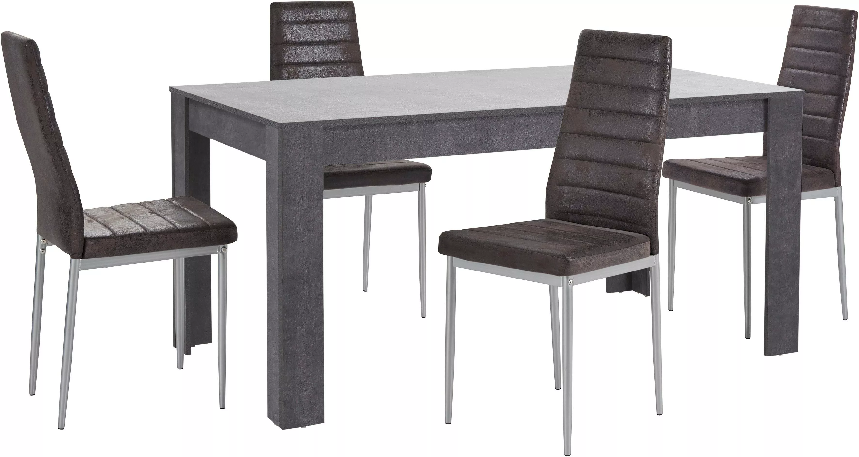 INOSIGN Essgruppe "Lynn160/Kate", (Set, 5 tlg.), Tisch mit 4 Stühlen günstig online kaufen