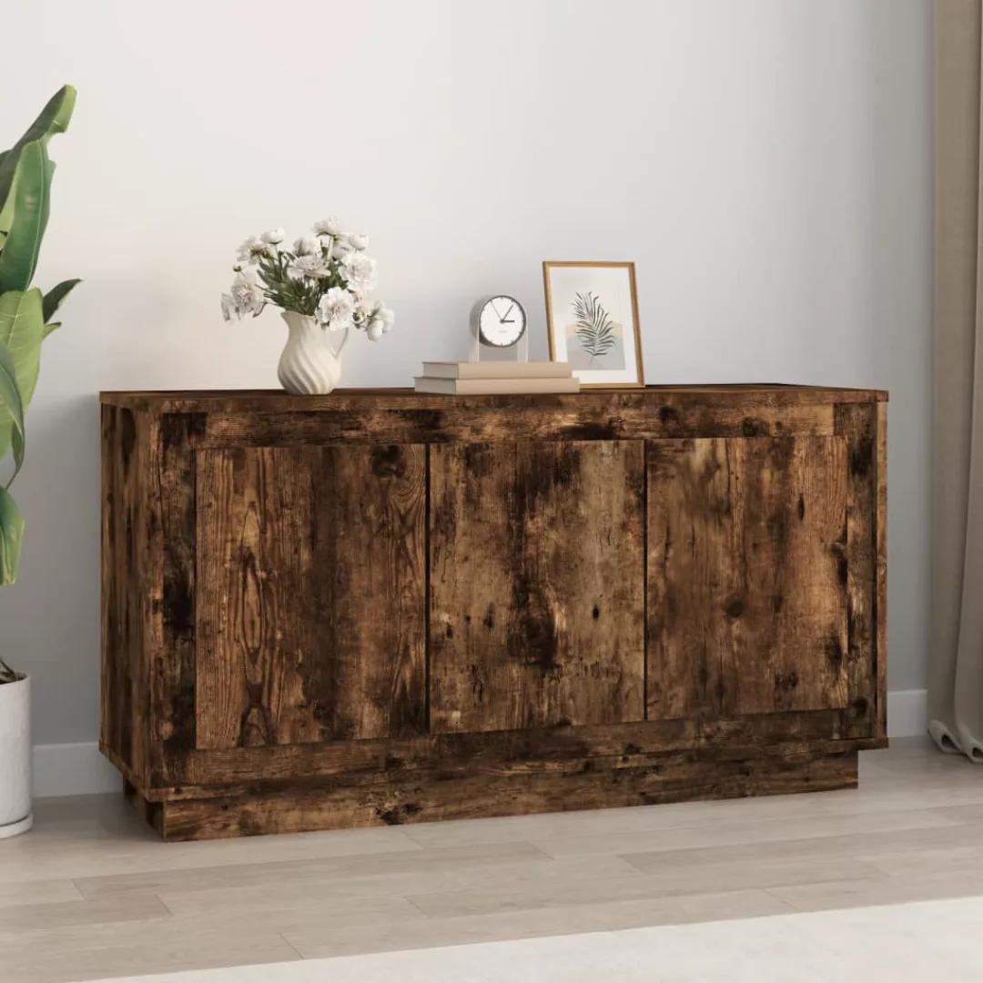 Vidaxl Sideboard Räuchereiche 102x35x55 Cm Holzwerkstoff günstig online kaufen