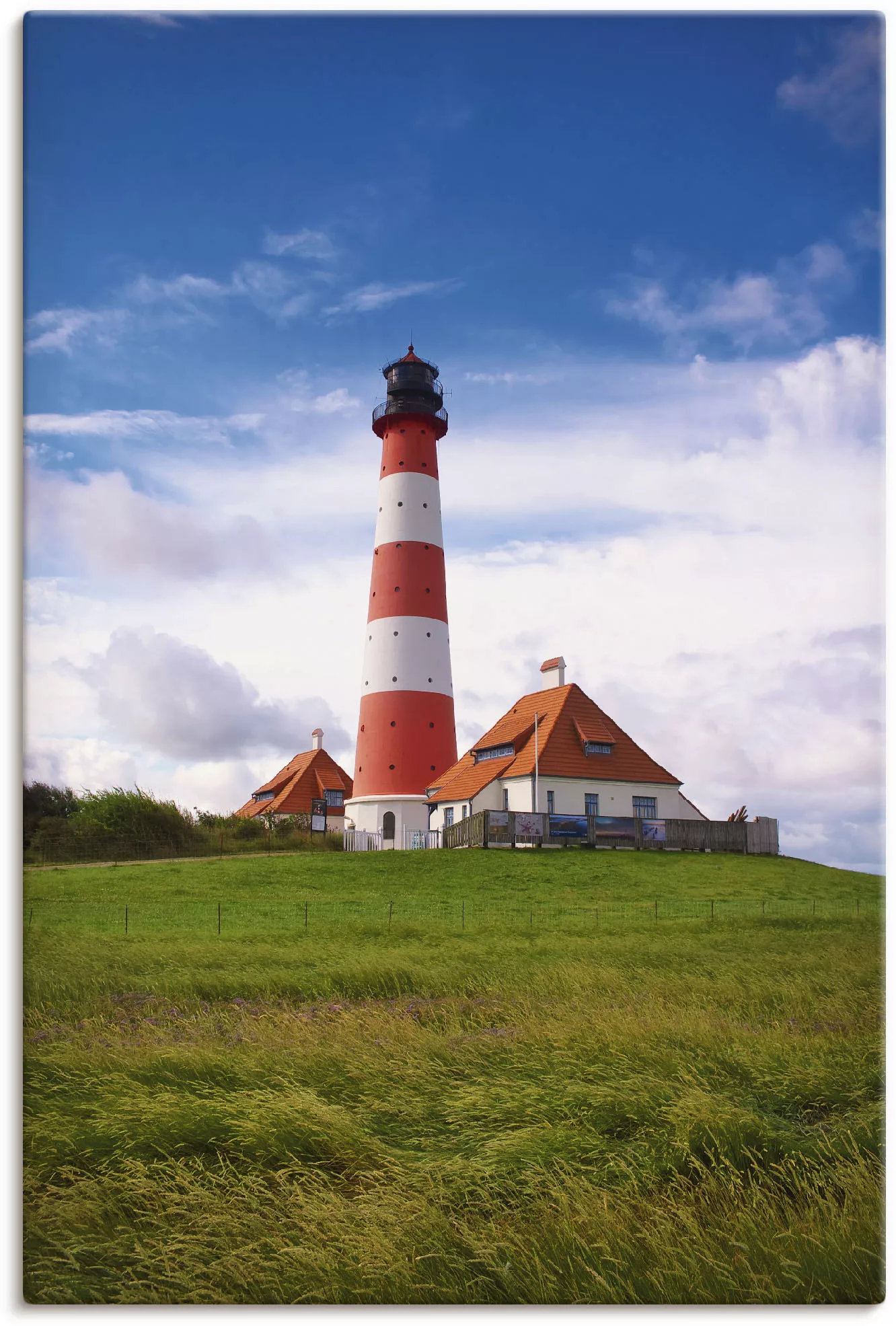 Artland Wandbild »Westerhever Leuchtturm«, Gebäude, (1 St.), als Alubild, O günstig online kaufen