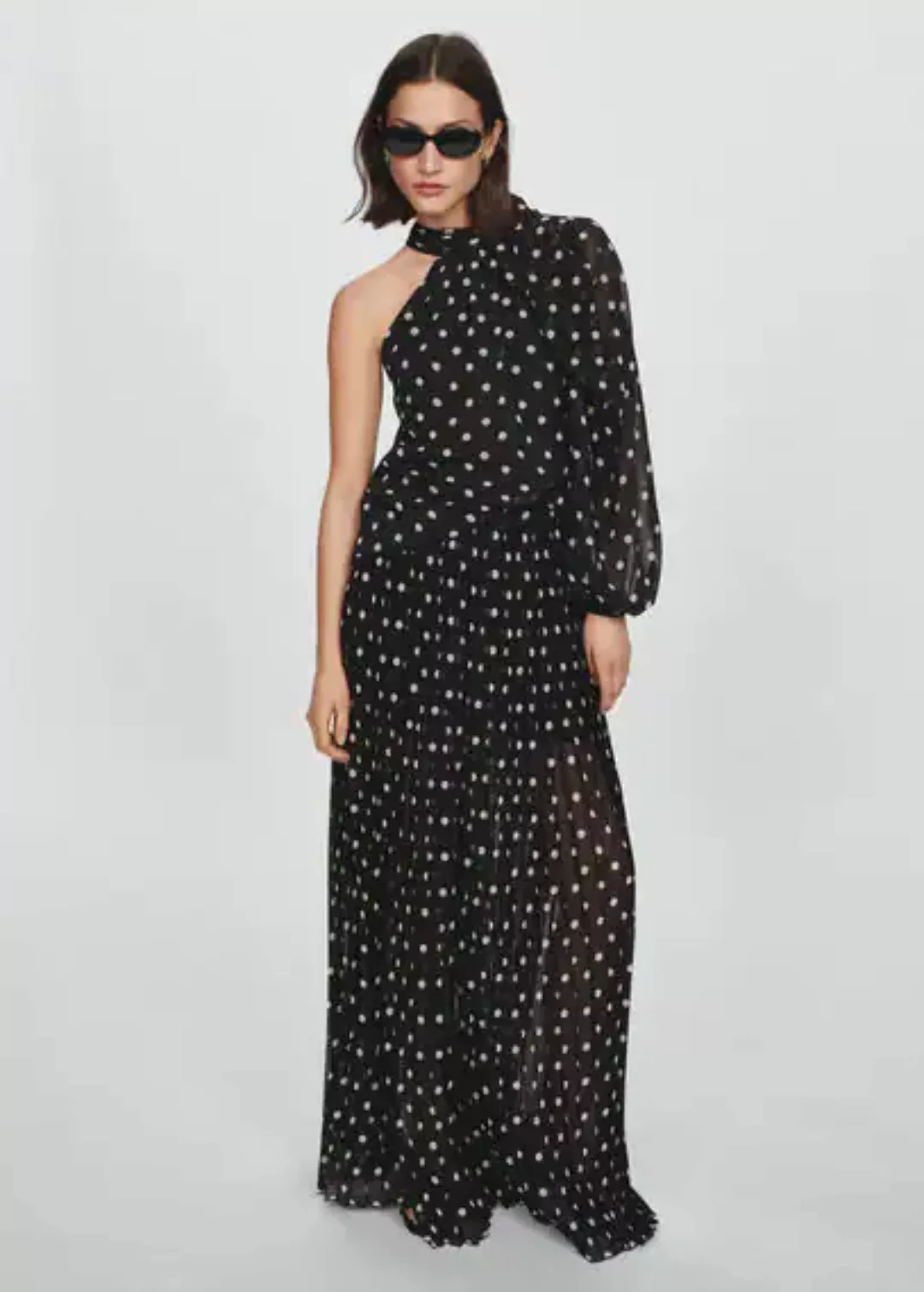 Plissierte Hose mit Polka Dots günstig online kaufen