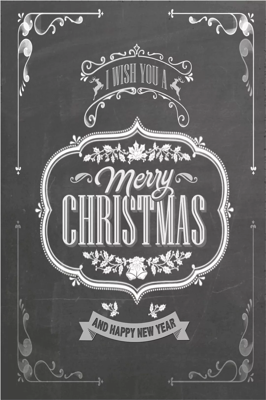 queence Metallbild "Wish you a Merry Christmas", (1 St.) günstig online kaufen