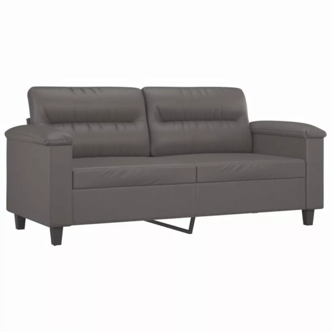 vidaXL Sofa, 2-Sitzer-Sofa Grau 140 cm Kunstleder günstig online kaufen